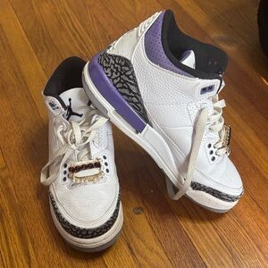 Jordan Kids Sneakers White and Purple